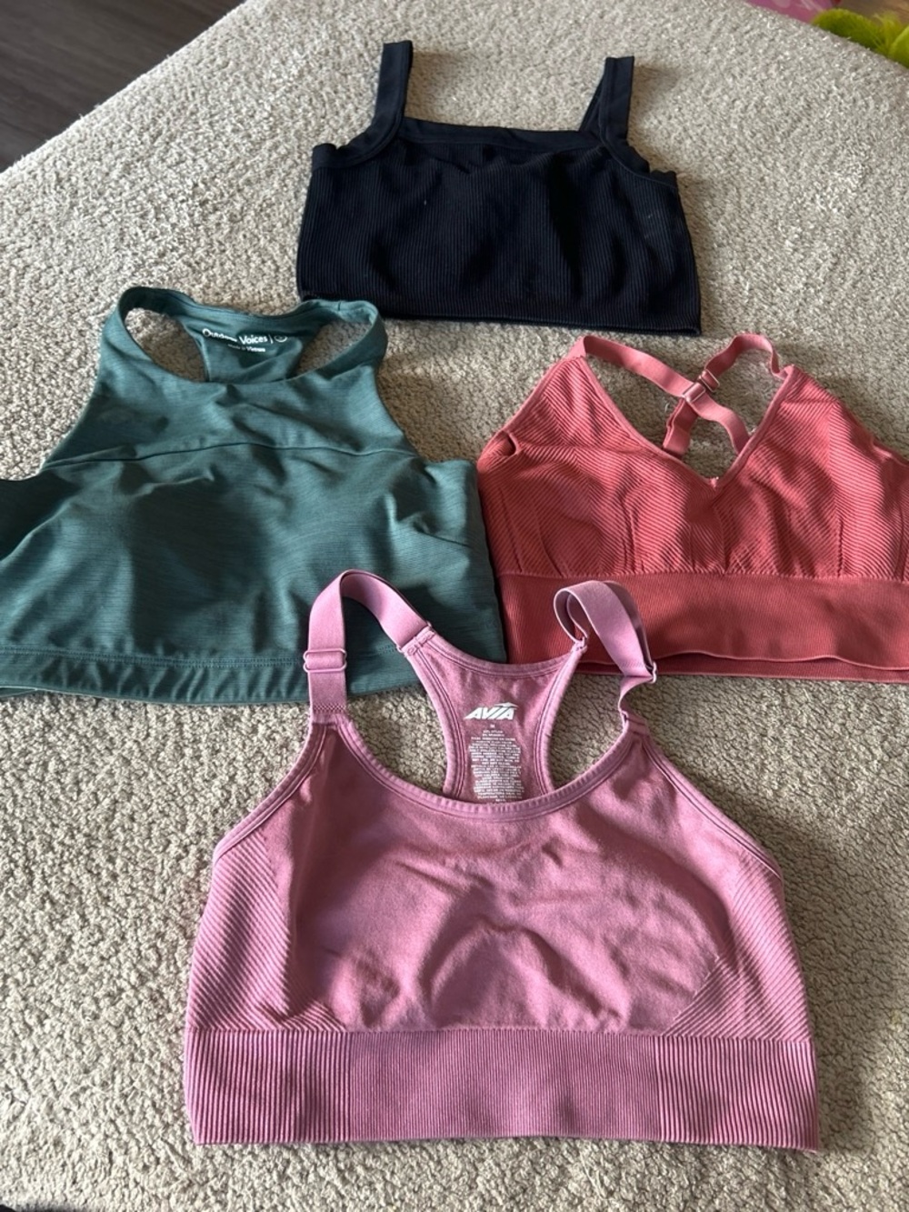 Pink Seamless Racerback Sports Bra - Pink